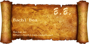 Bachl Bea névjegykártya